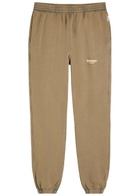 Represent Owners Club Logo-print Cotton Sweatpants Taupe