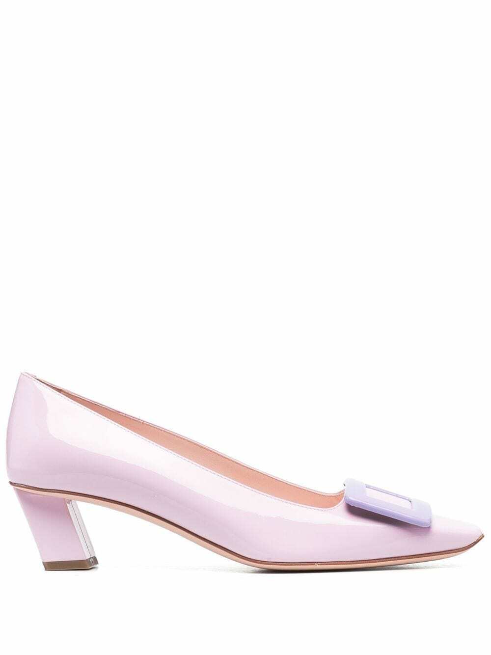 roger vivier belle vivier leather pumps