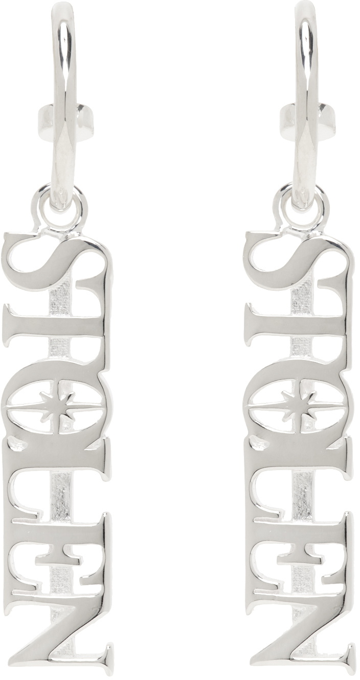 Stolen Girlfriends Club Silver 'Stolen' Earrings Stolen