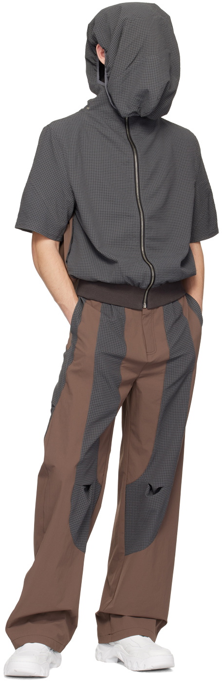 Uncertain Factor Gray Mirage No. 1 Short Sleeve Zip-Up Hoodie