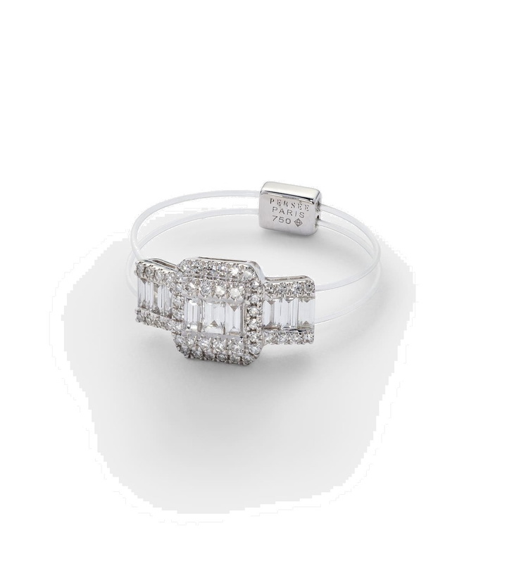 Photo: Persée Floating 18kt white gold ring with diamonds