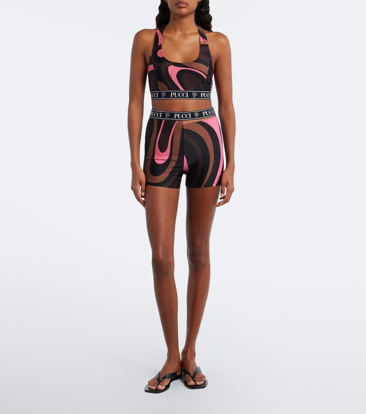 Pucci Marmo jersey sports bra