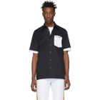 Xander Zhou Black Cutout Pocket Shirt