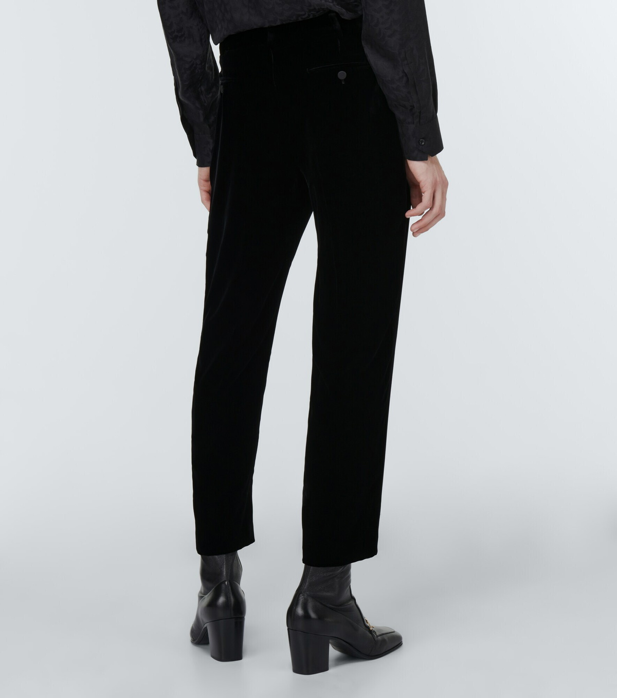 Saint Laurent - Carrot-fit velvet pants Saint Laurent