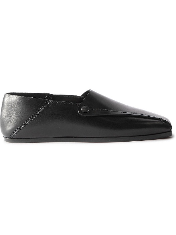 Photo: Lemaire - Collapsible-Heel Leather Loafers - Black