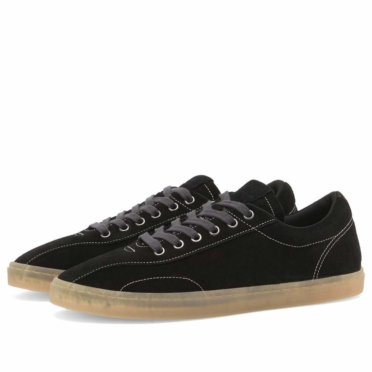Stepney Workers Club Men's Surma Suede Sneaker in Black