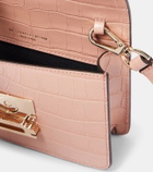Victoria Beckham Dorian Nano croc-effect leather pouch with strap