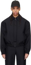 Fax Copy Express SSENSE Exclusive Black Jacket