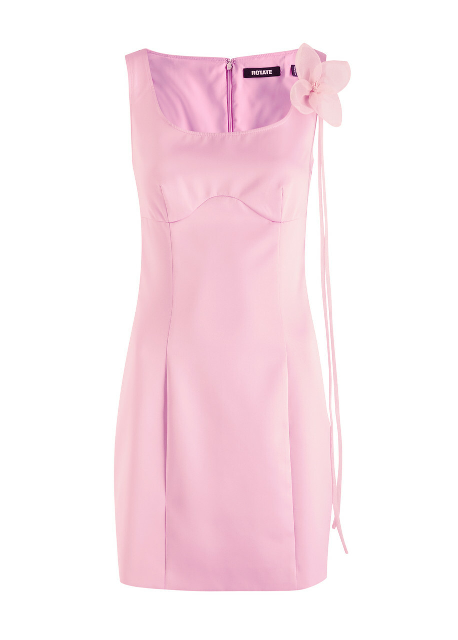 open lace back dress Zabbarra Off The Shoulder Mini Dress | Light Pink | Womens main image 1