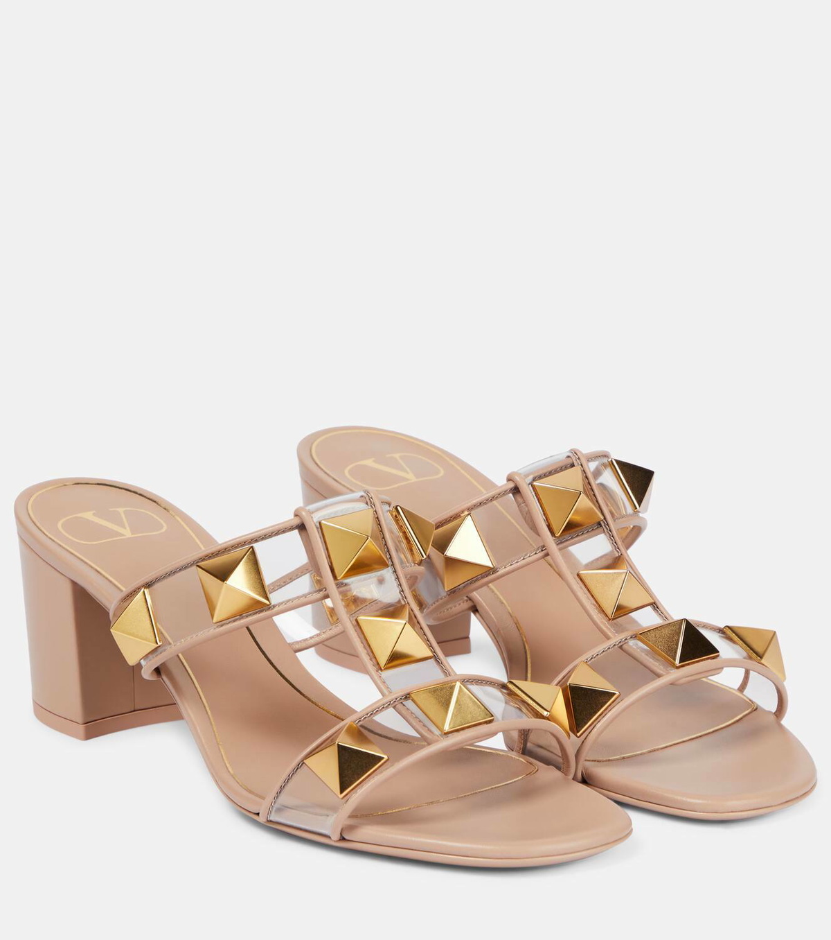 サンダル・ミュール VALENTINO BISCUIT LEATHER SANDALS Valentino Garavani Biscuit Leather Sandals | italist, ALWAYS