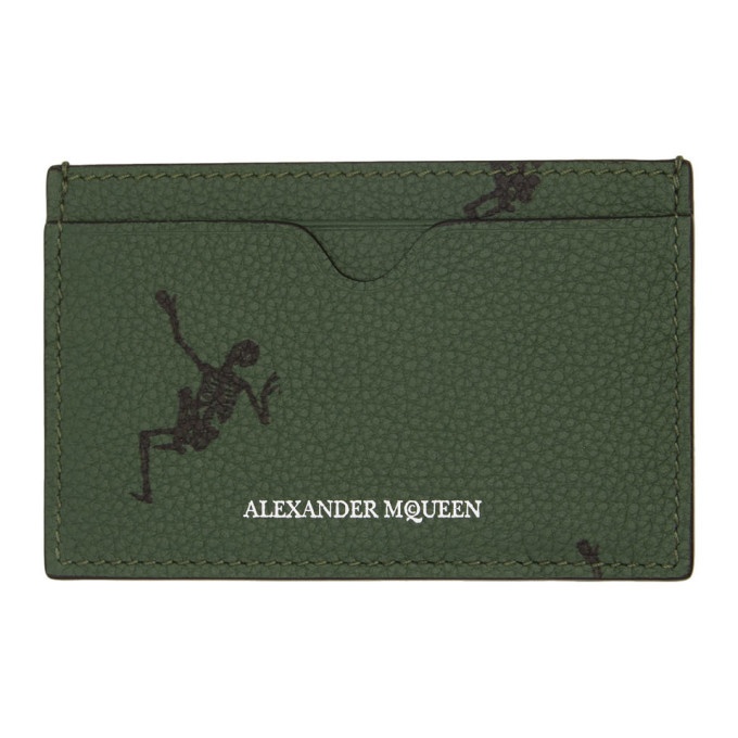 Photo: Alexander McQueen Green Dancing Skeleton Card Holder