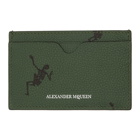 Alexander McQueen Green Dancing Skeleton Card Holder