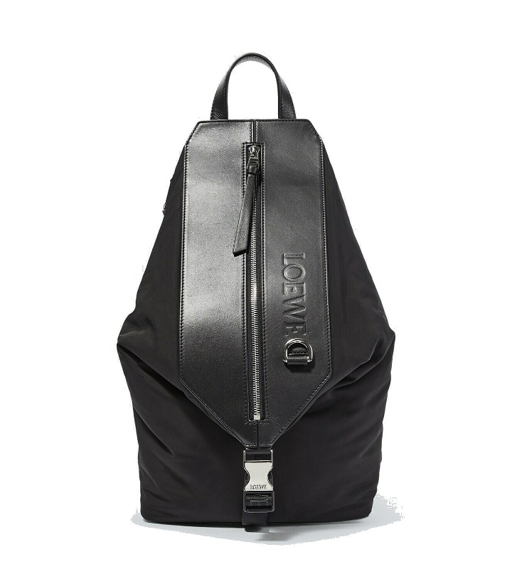 Photo: Loewe Leather-trimmed backpack
