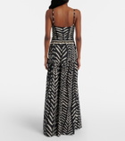 Johanna Ortiz Printed cotton maxi skirt