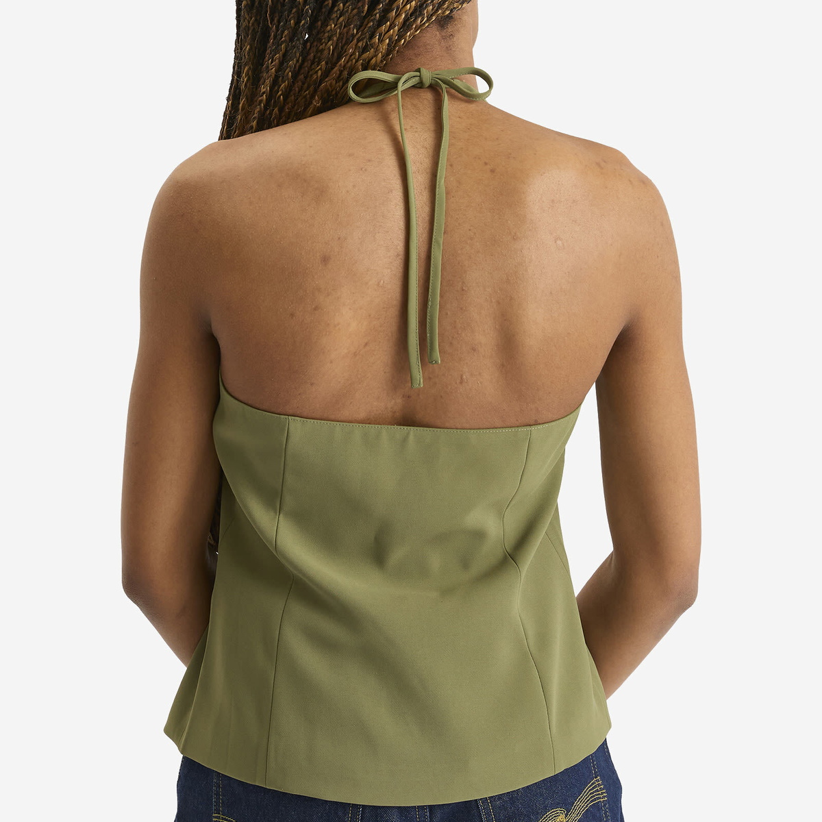 4th & Reckless Women's Sabrina Waistcoat in Khaki