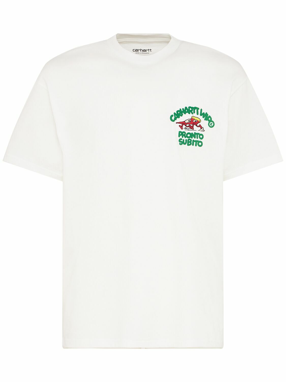 【関税込み】Carhartt Work In Progress ホワイト Noisy Tシャツ Carhartt Body Of Work T-Shirt | xhibition | REVERSIBLE