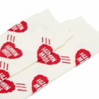 Human Made Men's Heart Socks in Red