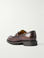 Berluti - New Oslo Venezia Leather Penny Loafers - Brown