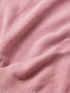 Richard James - Honeycomb-Knit Organic Cotton Polo Shirt - Pink