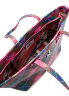 Vivienne Westwood Colette Tartan-print Faux Leather Tote - Pink - One Size
