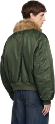 Andersson Bell Khaki Fur Collar MA-1 Bomber Jacket