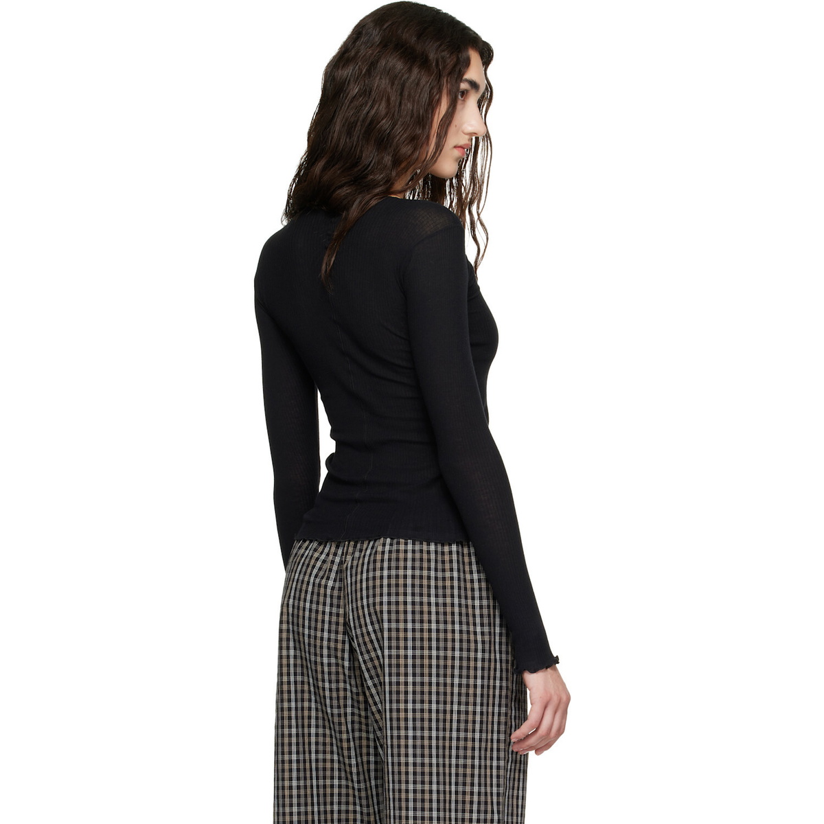Baserange Black Pama Long Sleeve T-shirt