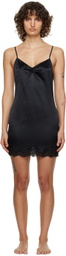 Fleur du Mal Black James Mini Dress