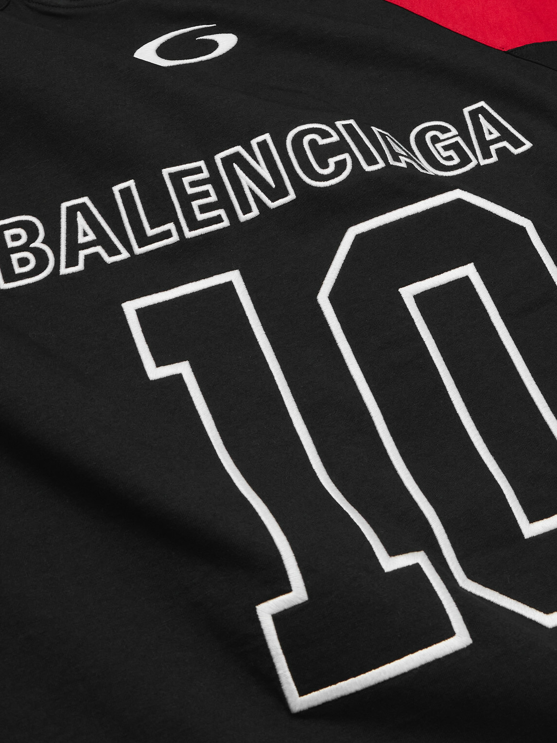 Balenciaga - NBA Oversized Logo-Embroidered Cotton-Jersey T-Shirt