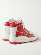 AMIRI - Skel-Top Colour-Block Leather High-Top Sneakers - Red