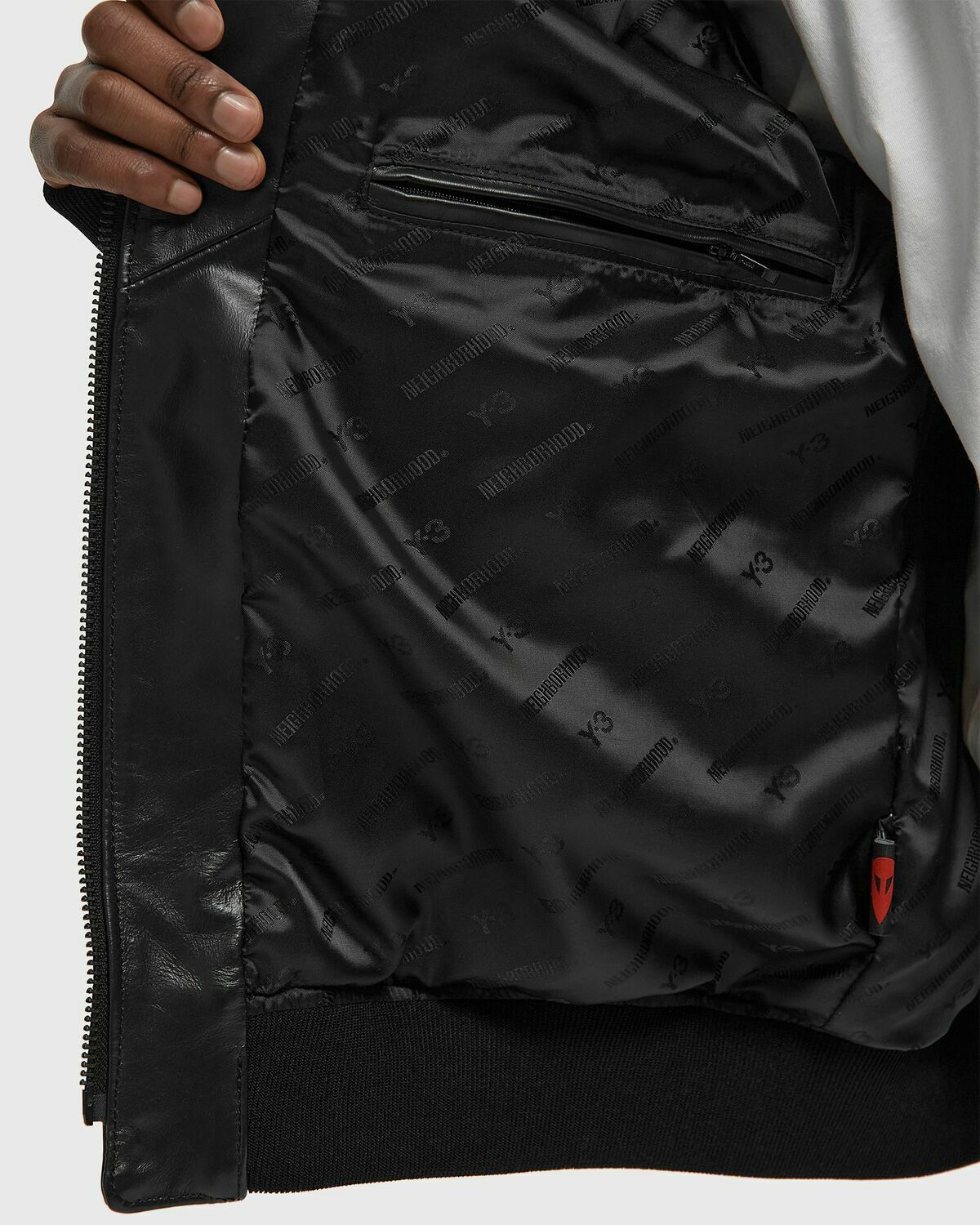 Y-3 X NEIGHBORHOOD BOMBER Black Mens Bomber Jacket