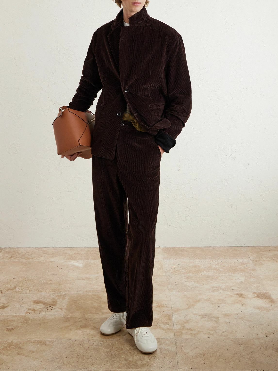 The Elder Statesman - Cotton-Corduroy Blazer - Brown