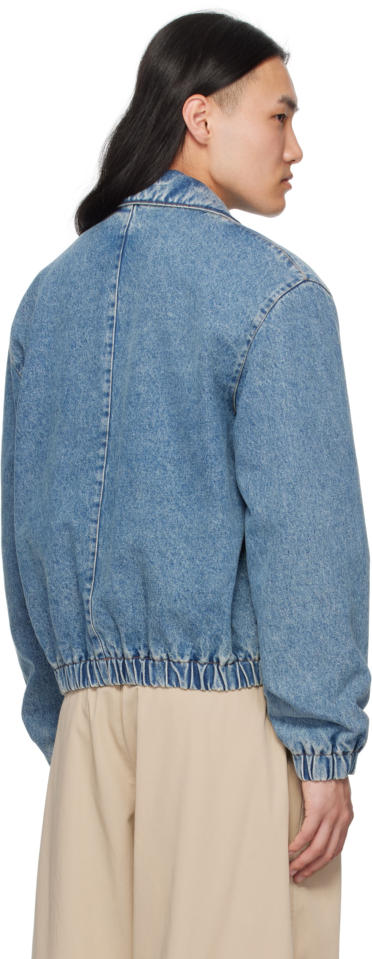 AMI Paris Blue Ami de Coeur Denim Jacket