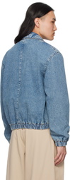 AMI Paris Blue Ami de Coeur Denim Jacket