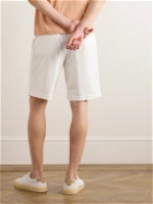 Brunello Cucinelli - Straight-Leg Cotton-Twill Shorts - White