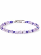 Peyote Bird - Caladesi Silver, Amethyst and Ethiopian Opal Beaded Bracelet