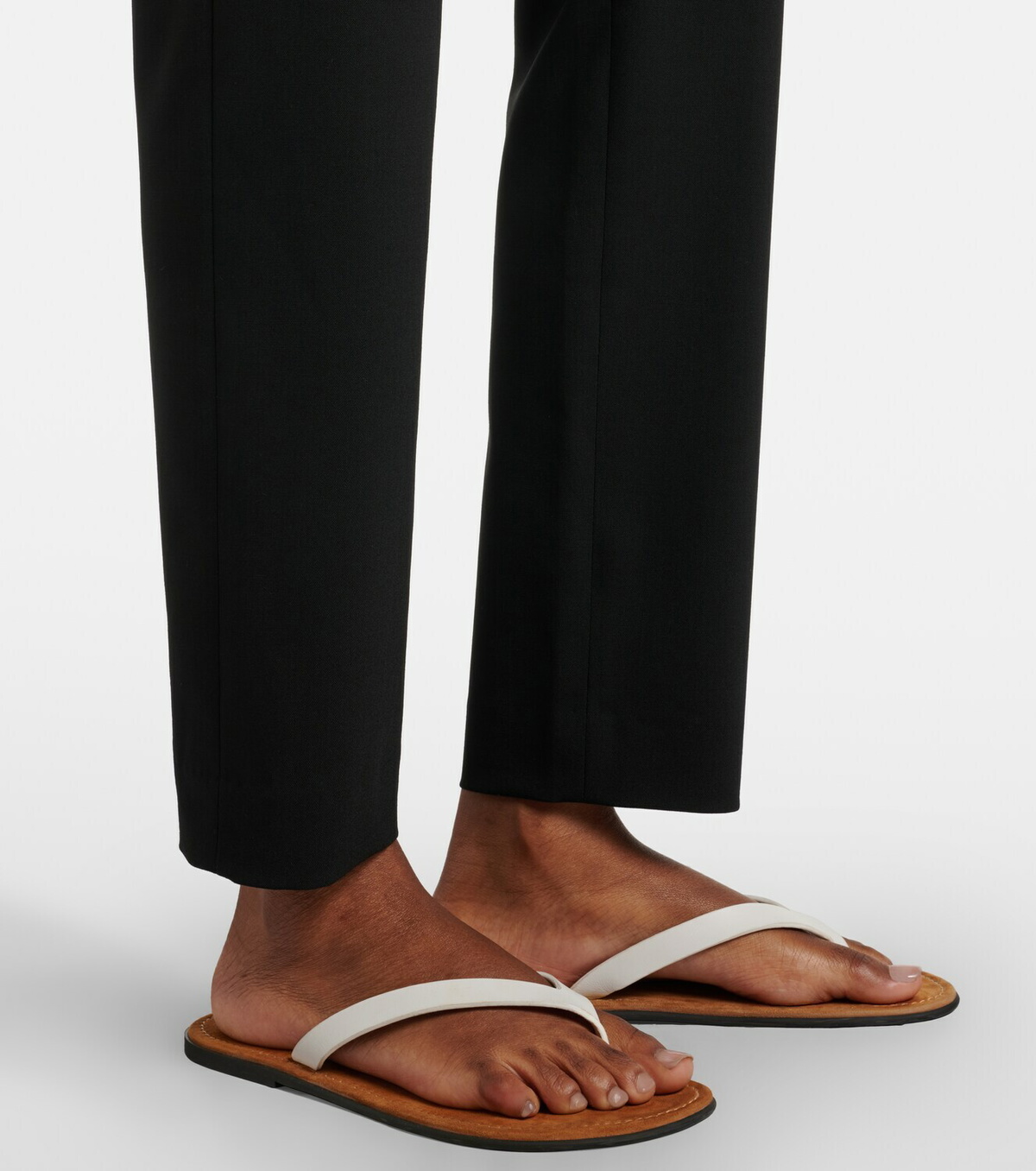 The Row Flamenca wool straight pants