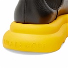 A.W.A.K.E. MODE Women's Soniaknee Boot in Black/Yellow