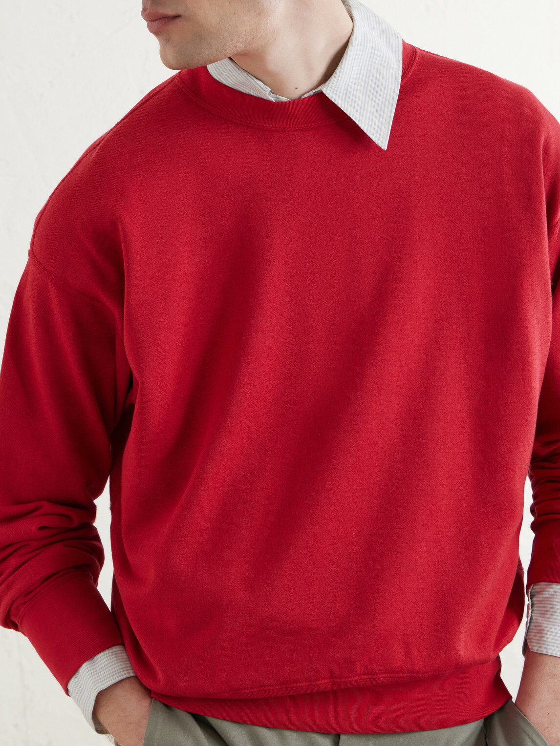 Auralee - Cotton, Wool and Silk-Blend Jersey Sweater - Red