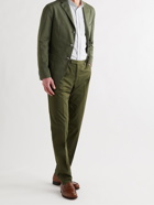 BOGLIOLI - Unstructured Cotton-Blend Twill Suit Jacket - Green