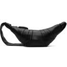 LEMAIRE Black Small Croissant Leather Bag