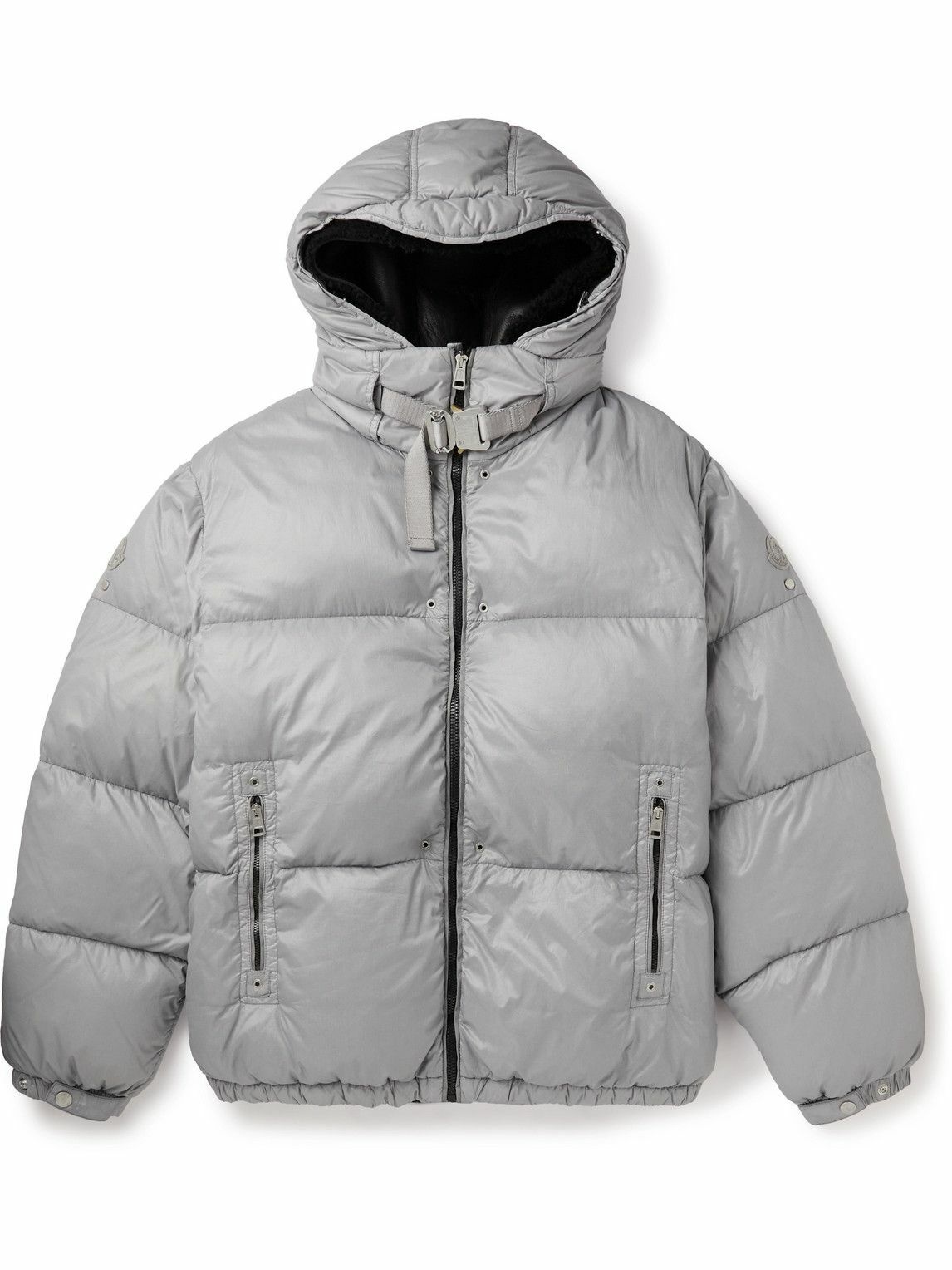 Photo: Moncler Genius - 6 Moncler 1017 ALYX 9SM Quilted Shell Hooded Down Jacket - Gray