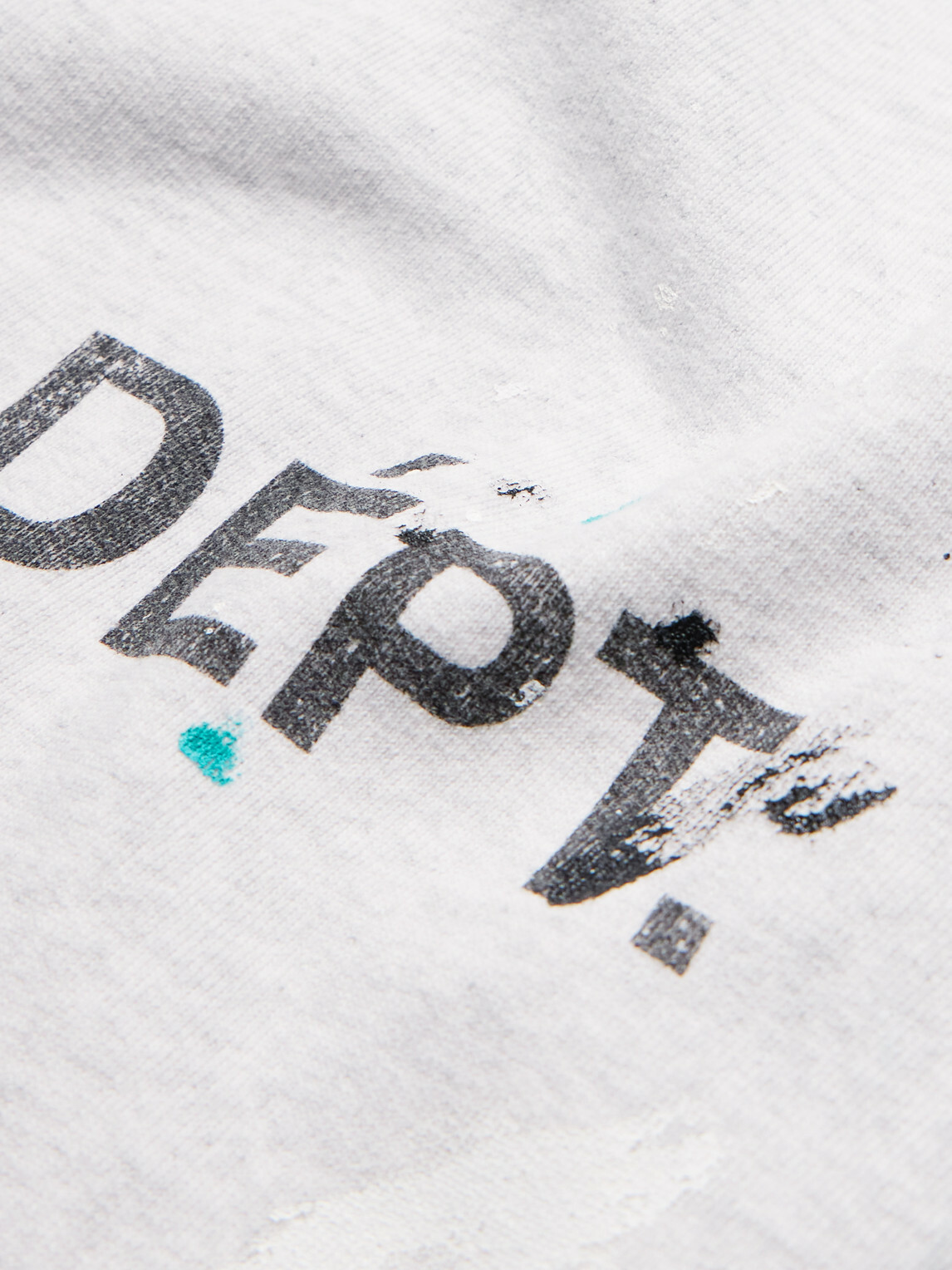 Gallery Dept. - Logo-Print Paint-Splattered Cotton-Jersey Sweatpants - Gray