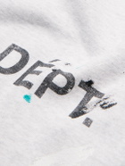 Gallery Dept. - Logo-Print Paint-Splattered Cotton-Jersey Sweatpants - Gray