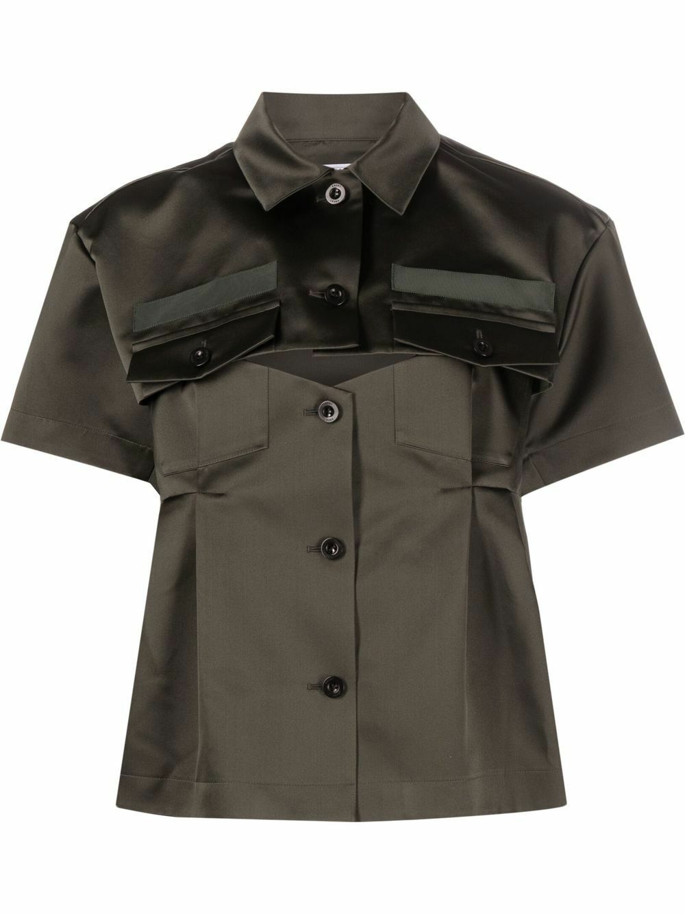 Sacai apc cotton Side Zip Print Short sleeve T-shirt 21E2-COEQW-M26987 black XS