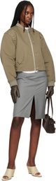 OUR LEGACY Khaki Frill Bomber Jacket