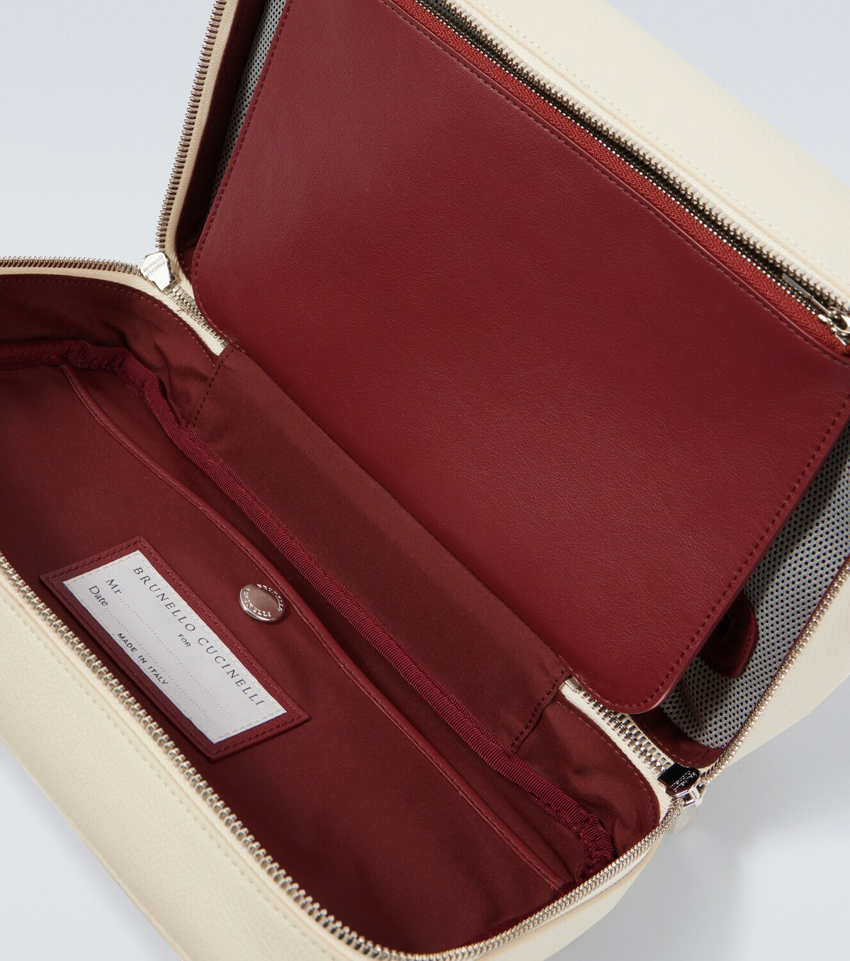 Brunello Cucinelli Leather toiletry bag
