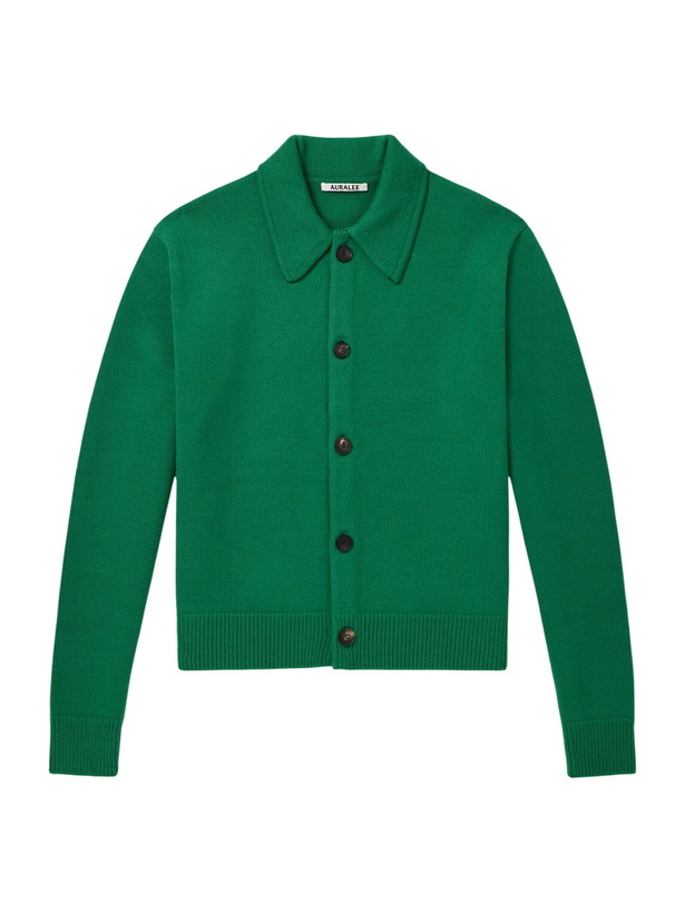 Photo: Auralee - Wool Cardigan - Green