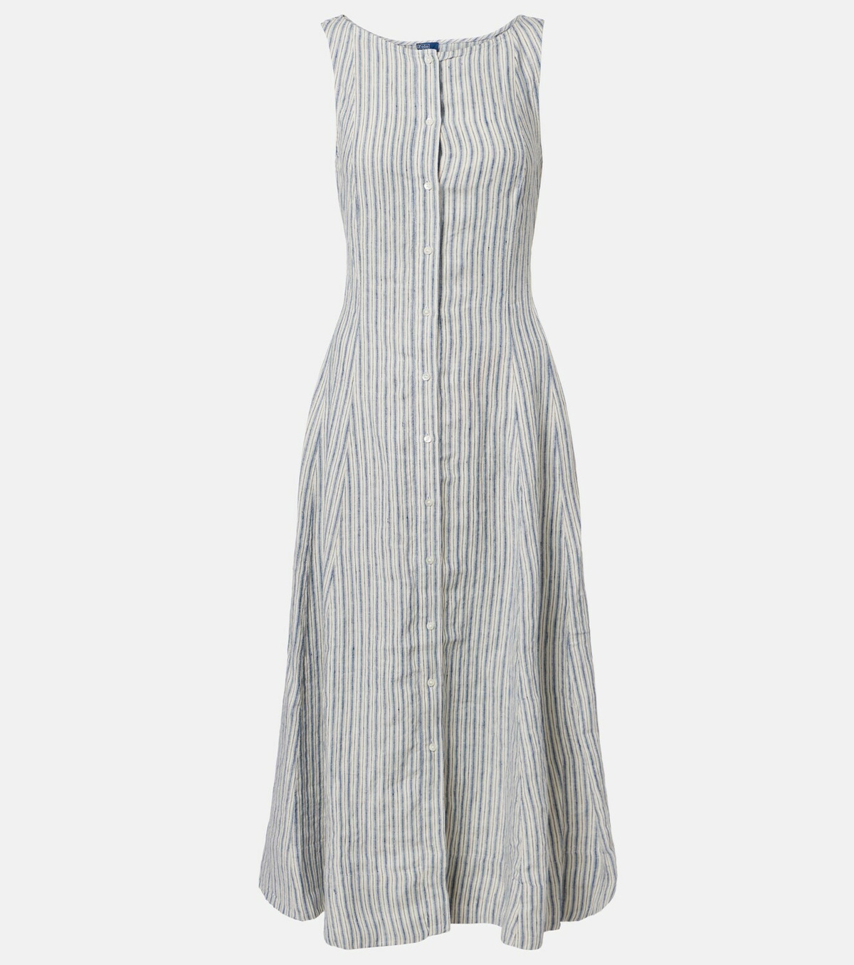 Polo Ralph Lauren Striped linen midi dress
