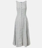 Polo Ralph Lauren Striped linen midi dress