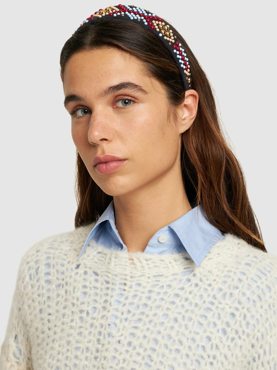 ETRO - Embellished Leather Headband Etro display picture 2